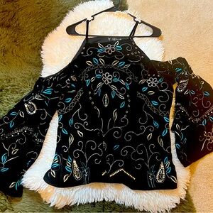 Beautiful Velvet Cold Shoulder by Venus